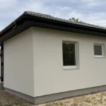 Kecskeméti ikerház részeként épülő 63 nm-es könnyűszerkezetes lakóház