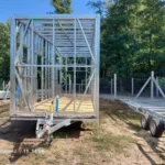 Vázszerkezet - 8*2,5 méter, 25 m2, 1 galériás